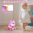 Musical Puppy Toy 6-12 Months,Baby Bilingual Toddler Learning for 1+ Year Old Girl Gift,Baby Crawling Toys,Infant Tummy Time Toy, 1st Birthday Gift Christmas for Newborn Girl Boy Age 1-2