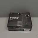 IRONZON Fingerprint Door Lock with Handle Smart Door Lock with Keypad for Home Hotel Office Apartment Bedroom (SilverAPP)