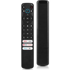 Voice Remote Replacement for TCL Google TV Remote Control Compatible with 4K UHD HDR LED QLED QD-Mini LED Full-HD Smart TVs, for TCL QM8/Q7/Q6/S4/S3 Series TV (Not Fit for Roku TV)