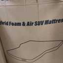 Upgraded Hybrid Foam & Air SUV Mattress with Rechargeable Built-in Pump, Quick Inflation & Deflation, 4" Ultra-Thick, Comfortable Mattress for Car Camping & Road Trips, Perfect for Mid & Large SUVs, 75.6"L x 53"W x 4"Th