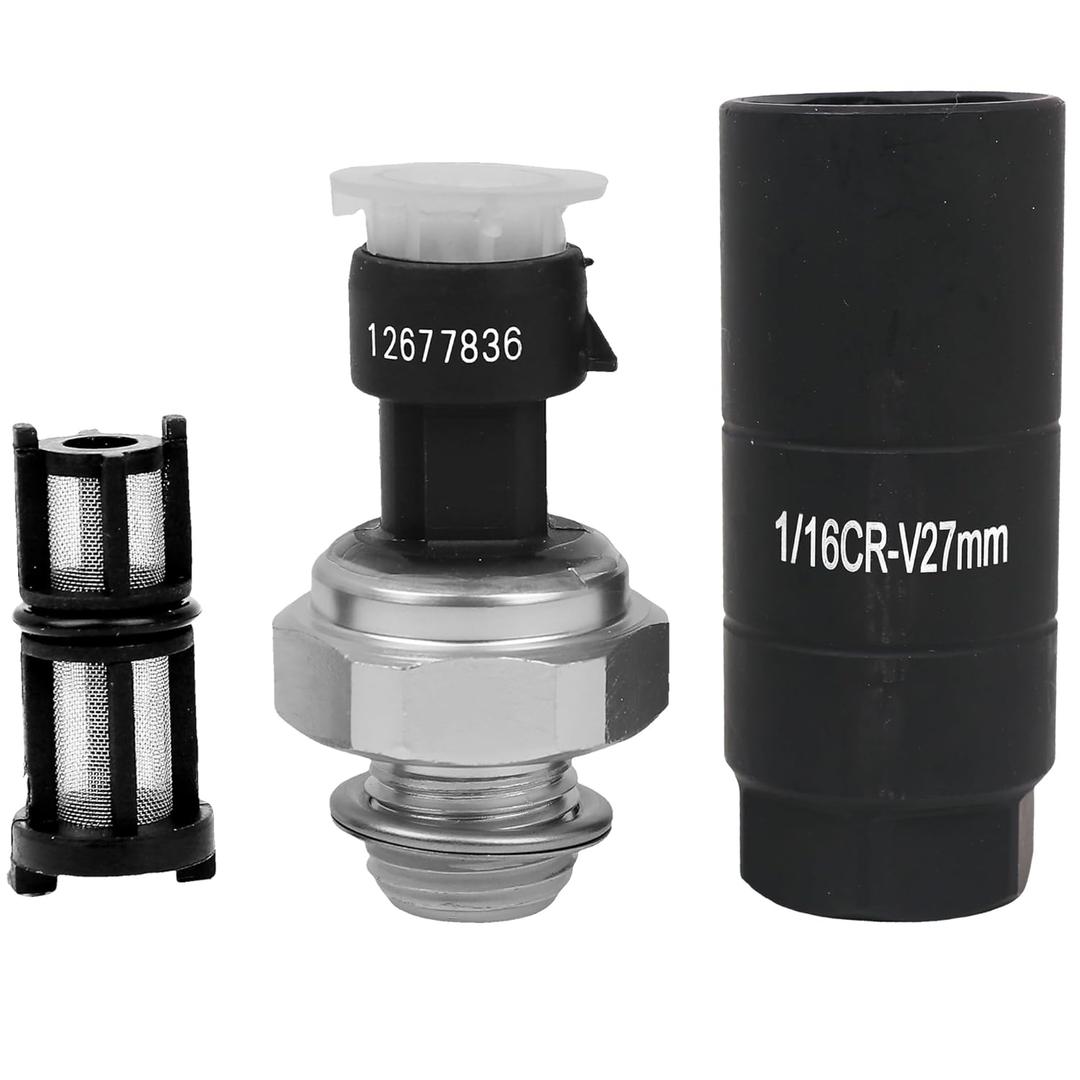 12573107 Oil Pressure Sensor with Socket for Chevy Silverado 1500 2500 3500 Tahoe Suburban Impala Avalanche Express GMC Sierra Yukon Cadillac Escalade CTS 2003 2004 2005 2006 2007 2008 5.3L 6.0L 6.2L