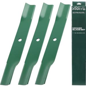 UDC Parts 115-5059-03 Mower Blades Replacement for Toro TimeCutter 50 Inch SS5000 75750 MX5000 75755 MX5060 MX5050 75759 SWX5050 74731 Exmark Quest 142-6453-S 110-6837-03 112-9759-03 Zero Turn/3 Pack