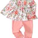 Baby Girl Clothes Toddler Girl Outfits Ruffle Shirt Pants Cute Infant Outfit Set Baby Girl Fall Winter Clothes 12-18