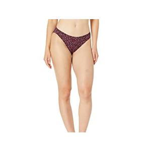 Amazon Essentials Women's Classic Bikini Swimsuit Bottom (in Plus Size) - Discontinued Colors, Brick Red Leopard, 2X Pack of 4