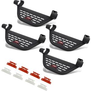 4X Side Steps Fit for 2021-2025 2026 Ford Bronco 4 Door Add on OEM Rock Rail, Replace for Running Boards Side Steps