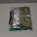 Dog Winter Puffer Jacket Waterproof, Reflective Furry Fleece Lined Dog Coats for Small Medium Dogs, Warm Snow Coat, Insulated Cold Weather Dogs Vest Jackets with Leash Hole, Olive, L (L(10-15lb, Chest:16.9"-19.3",Back:14.1"))