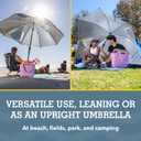 Sport-Brella Premiere UPF 50+ Umbrella Shelter with Patented Side Panels and Tilt Mechanism, Heavy-Duty 1.25 Inch Center Pole, Auger Anchor for Sand and Grass