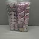 Sea Team 77-Pack Assorted Shatterproof Christmas Balls Christmas Ornaments Set Decorative Baubles Pendants with Reusable Hand-held Gift Package for Xmas Tree (Pink)