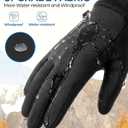 rivmount Water-Resistant Winter Gloves with Touch Screen/Windproof/Warm, Thermal Gloves Suit for Women Men Cold Weather Running, Cycling, Hiking, Bike, Ski, Snow, Driving, Work, Outdoor, Large