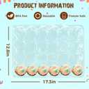 24 Pack x 10 Sets Count Cupcake Containers, Plastic Disposable Cupcake Boxes Holder, Stackable Clear Cupcake Carrier with High Tall Dome Lid