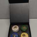 Small Urns for Human Ashes Keepsake, Ceramic Ice Crack Memorial Keepsake Cremation Urns Token Urns Mini Sharing Funeral Urns with Black Premium Box, Colored Set