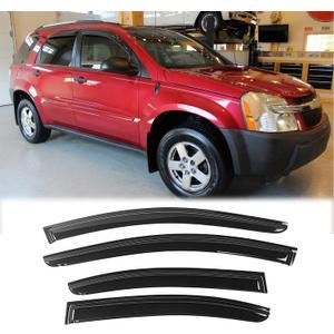 Puermto Rainproof Side Window Wind Deflectors for 2010-2013 Ford Transit Connect | Tape-on Sun Rain Guards, Stylish Car Window Visors & Vent Deflectors Installation Tape Included 92223