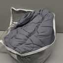 OMYSTYLE Weighted Blanket for Adults (12lbs, 48''x72'') - Twin Size Heavy Throw Blanket, Breathable and Cooling Microfiber Material with Premium Glass Bead for All Season Use, Machine Washable, Black