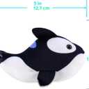 ZhuZhu (Narwhal + Orca) Fish 2-Pack B | Small Stuffed Animals with Motor Inside Suitable for Ocean Party Favors | Batteries Required