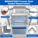 2435 MDS64172919 Freezer Door Gasket Replacement Compatible with LG Kenmore LFC25776ST LFC28768ST, Upgraded 2704730 Refrigerator Gasket Replace AP5787017 MDS38201406 Seal - Unbent