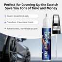Touch Up Paint For Cars,Black Car Paint Scratch Repair, 2-in-1 Automotive Touch up Car Paint Pen,Quick & Easy Auto Car Paint Scratch Repair,Car Touch Up Paint Pen 0.4 Fl Oz-Black
