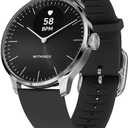Withings ScanWatch Light - Hybrid Smart Watch, Heart Rate Monitoring, Fitness Tracker, Cycle Tracker, Sleep Monitoring (Black)