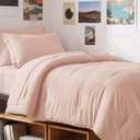 Twin XL Comforter Set Black, 5 Pieces Bed in a Bag