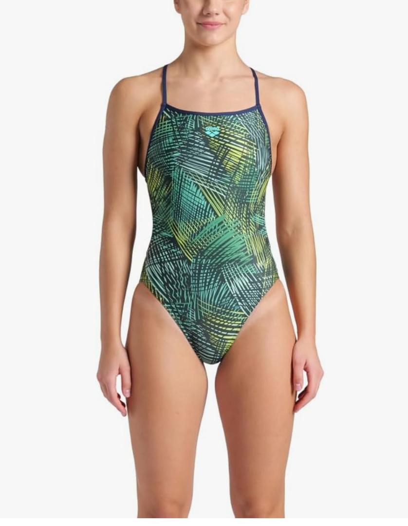 Arena Womens Arena Performance Women's Energy Booster Back Training Swimsuit Ladies Bathing Suit, M/L