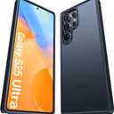 TORRAS Shockproof for Samsung Galaxy S25 Ultra Case, 12FT Military-Grade Protection, Slim Case for Samsung S25 Ultra Case, Matte Translucent Black, Thin, 6.9'' Guardian Series