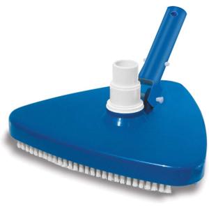 Triangular Vinyl Pool Vacuum Head, Weighted Swimming Pool Vacuums for Above Ground & Inground Pools (Blue)