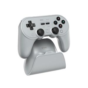 8Bitdo Pro 3 Bluetooth Controller with Swappable ABXY Buttons, TMR Joysticks, Hall Effect Triggers, Pro Back Buttons, Charging Dock, for Switch/Switch 2, Windows, Apple, SteamOS, Android - Gray