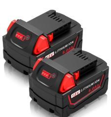 Packs Compatible for Milwaukee 18v Battery WK18 6.0Ah Batteries for Milwaukee Mk-18, Strong Power High Capacity for Milwaukee, Compatible with 48-11-1850 48-11-1852 48-11-1865 48-11-1862 48-11-1840