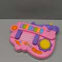 M SANMERSEN 3-in-1 Toddler Guitar Toys for Kids with Piano Drum, Electric Musical Toy with Strap Light Up 3 4 5 Year Old Boys Girls Gifts (Pink)