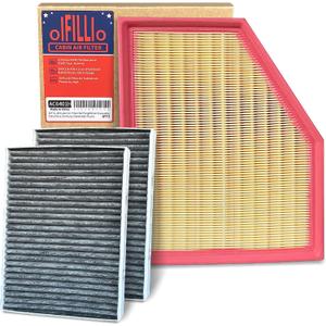 OIFILLIO HEPA Cabin Engine Air Filter for BMW X5 X7 X6 (2019-2023) 3.0L ONLY; for 530i 540i 530e 740i (2017-2023); (NOT FOR 4.4L V8) (3PCS)