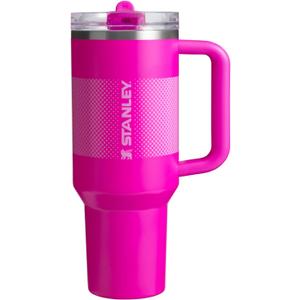 STANLEY Quencher ProTour Flip Straw Tumbler with Leakproof Lid | Built-In Straw & Handle | Cupholder Compatible for Travel | Insulated Stainless Steel Cup | BPA-Free (64 Ounces, Vivid Violet Fade)