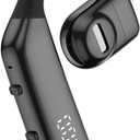 Bluetooth earpiece V5.3 Single Ear Bluetooth Headset, with Noise Cancellation and Microphone Compatible, Talk time of 30 Hours Bluetooth Phone Headset