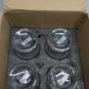 Mfacoy Glass Coffee Mugs Set of 4, Clear Large Coffee Mug 15 Oz With Handles for Hot Beverages, Clear Mugs for Tea, Cappuccino, Latte, Espresso Coffee, Juice, Glass Coffee Cups | Large Coffee Mug, With Handles, for Hot Beverages, Clear Mugs, for Tea, Cappuccino