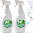 T4U Spray Bottles for Cleaning, 16 OZ Empty Spray Bottles Heavy Duty, Plastic Spray Bottles for Cleaning Solutions, Cleaning Spray Bottle for Household Cleaning Bleach, Industrial Chemical (2 Pack)