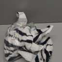 MustMat Faux Zebra Area Rug,Soft Black and White Zebra Print Rugs,Industrial Style Decor,4'7'' 5'3''