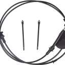 15037353 for Chevy C1500 C2500 C3500 Automatic Transmission Gear Shift Cable 4.3 5.0 5.7 6.5 7.4L Chevrolet Tahoe Gmc Yukon Pickup 1995 1996 1997 1998 1999 2000 replace 15022999 95 96 97 98 99