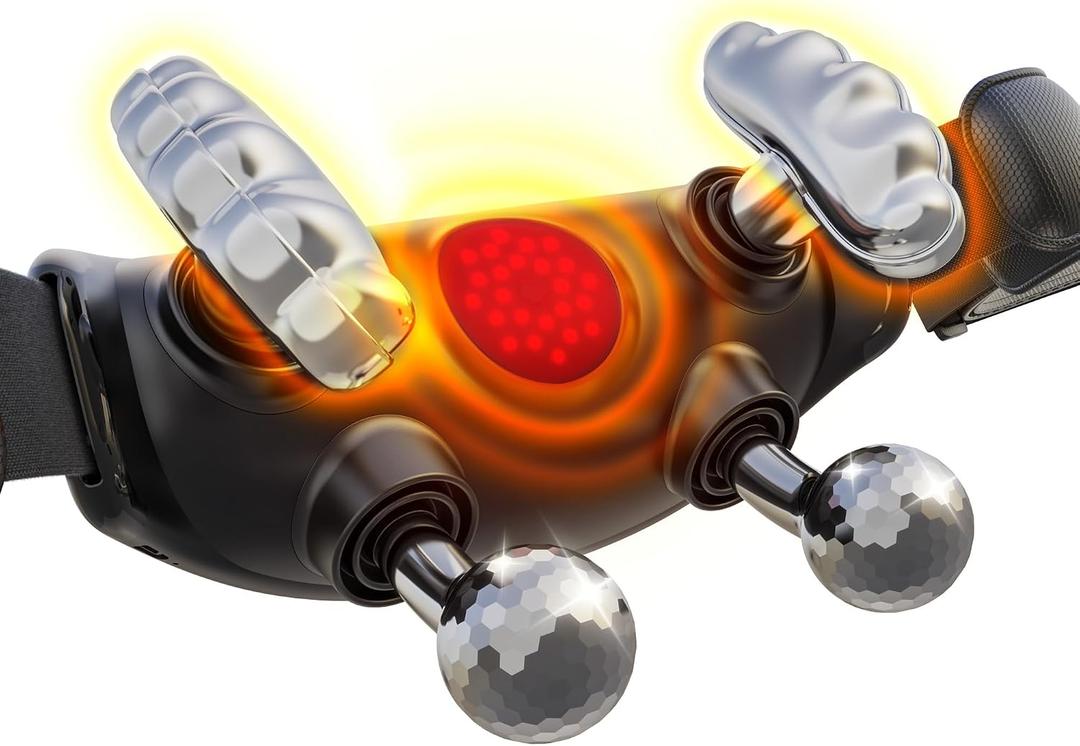 Upgraded Neck Massager for Pain Relief Deep Tissue, Cordless Neck and Shoulder Massager with Heat, 5 Modes Deep Tissue Kneading, Portable Shiatsu Massager for Back Leg Muscles, Home Office Travel Use
