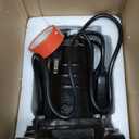 1/2HP 1450GPH 115-Volt Cast Iron Portable Electric Power Utility Transfer Water Pump with Carbon Brush, Filter, Brass Connectors, for Garden, Rain Barrel, Pool, Pond, Hot Tub, Aquarium Draining