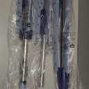 Household Essentials 5012-1 Portable 2-Tier Clothes Drying Rack Tri-pod | Dry Wet Laundry or Hang Clothes | Silver and Blue (Large)