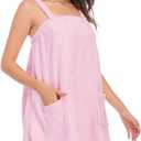 Veseacky Women Bath Wrap Towel for Womens Shower with Pocket Adjustable Spa Robe & Facial Headband (Medium, Pink)