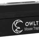 OWLTRA EMZ Plus Indoor Electric Mouse Trap, Instant Kill Rodent Zapper with Dual Entrances and Pet Safe Trigger, Black