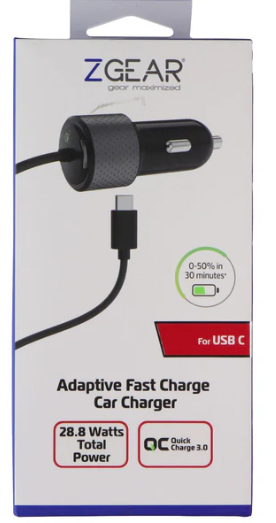 ZGear 2.4AMP Car Charger Type-C ZGear 2.4AMP Car Charger Type-C