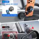 LOXP Upgrade Tesla Phone Mount [Strong Magnetic & Foldable] Aluminum Car Mount for Tesla Model 3/Y/Juniper, 360 Rotating Tesla Phone Holder Fits for iPhone 17 16 15 Pro Max, Tesla Accessories