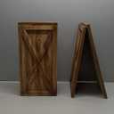 Glitzhome Wooden Tree Collar, Christmas Tree Base Cover, 22" L Natural Tree Skirt Collar Christmas Tree Collars for 7.5ft Tree (Brown)