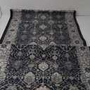 Black Rug for Living Room - Washable 30x160 Rug, Dining Room Rugs for Under Table, Soft Low Pile Carpet for Large Bedroom