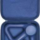 LTGEM Massage Case Compatible with TheraGun Relief Handheld Percussion Massage Gun/Neck/Back/Leg/Shoulder Massage Gun - Travel Protective Carrying Storage Bag, Blue(Case Only)