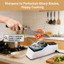 Besynersharp Pro Knife Sharpener, Besyner Knife Sharpener Electric, Equipped with Replaceable Grinding Accessories, Anti Slip Base, Quick Sharpening and Polishing (2PC)