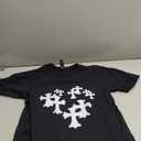Y2K Cross Heart Design T-Shirt, Small