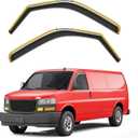 in-Channel Window Rain Guards Fit for 1996-2026 Chevy Express Van & GMC Savana 2500 3500, Extra Durable Window Visors Window Deflectors Vent Shades Car Accessories
