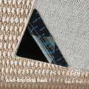 Bedsure 8x10 Faux Wool Area Rug for Living Room, Machine Washable, Beige