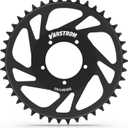 Varstrom Chainring for BAFANG Mid Motor:42T Sprocket for BBS02B BBS01B Mid Drive Kit, Black Aluminum Alloy Chain Wheel for BAFANG 250W/ 500W/ 750W Electric Bike Conversion Kits